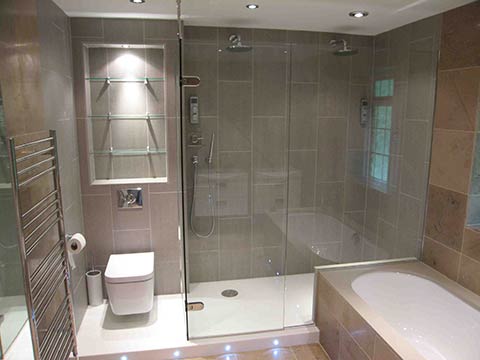 Residential Shower and bath enclosure tab